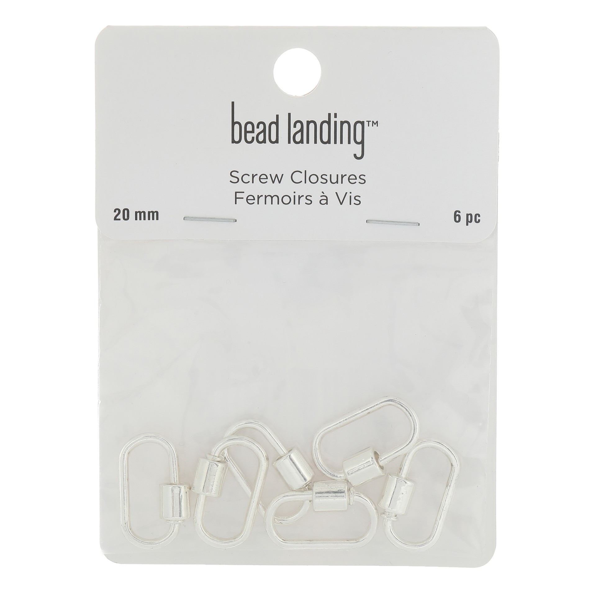 slide 2 of 3, Carabiner Screw Closures By Bead Landing, 20 mm