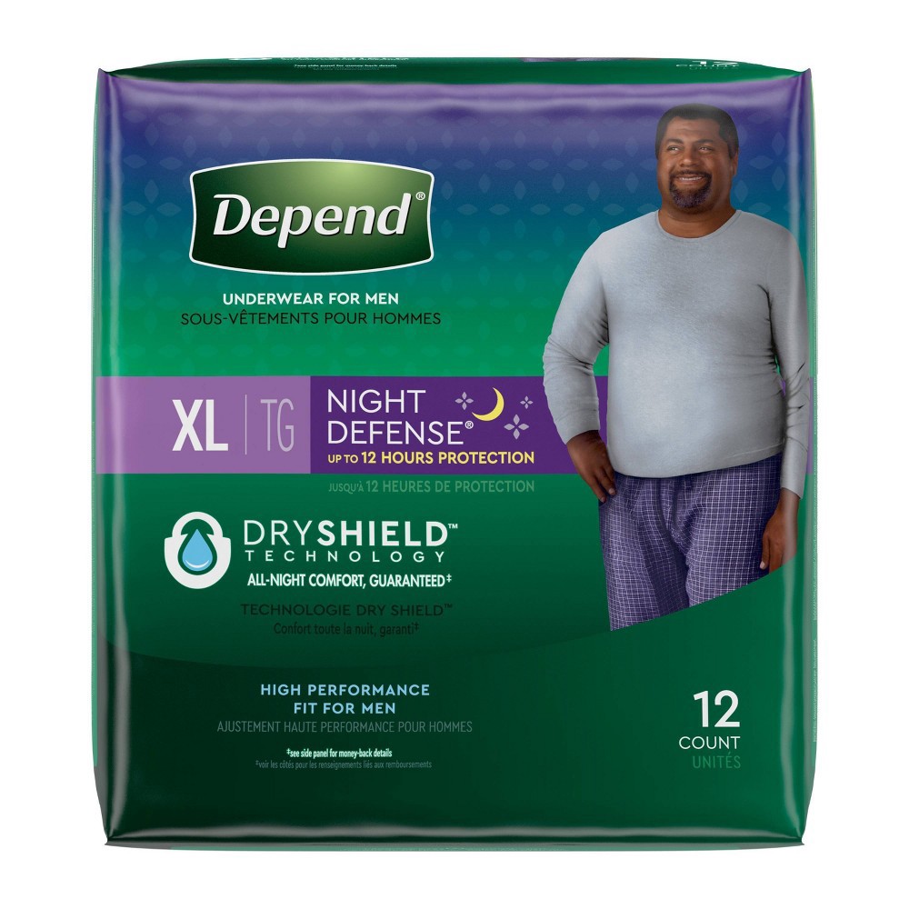  Extra Large Overnight Depends - Night Defense Incontinence  Underwear for Women,12 count - XL : Health & Household