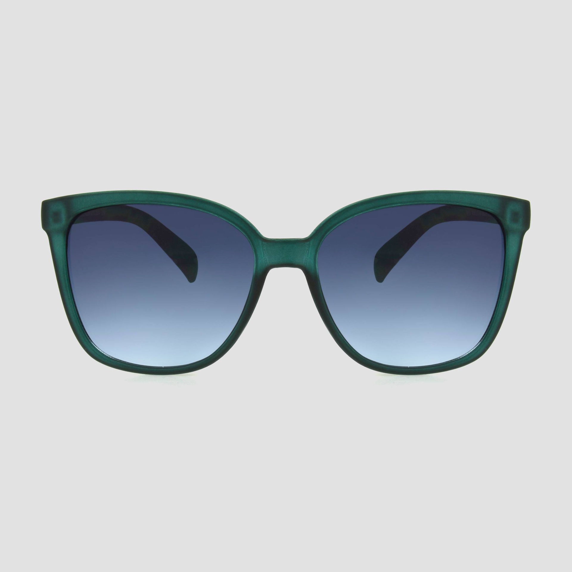 slide 1 of 2, Women's Crystal Square Sunglasses - A New Day Green, 1 ct