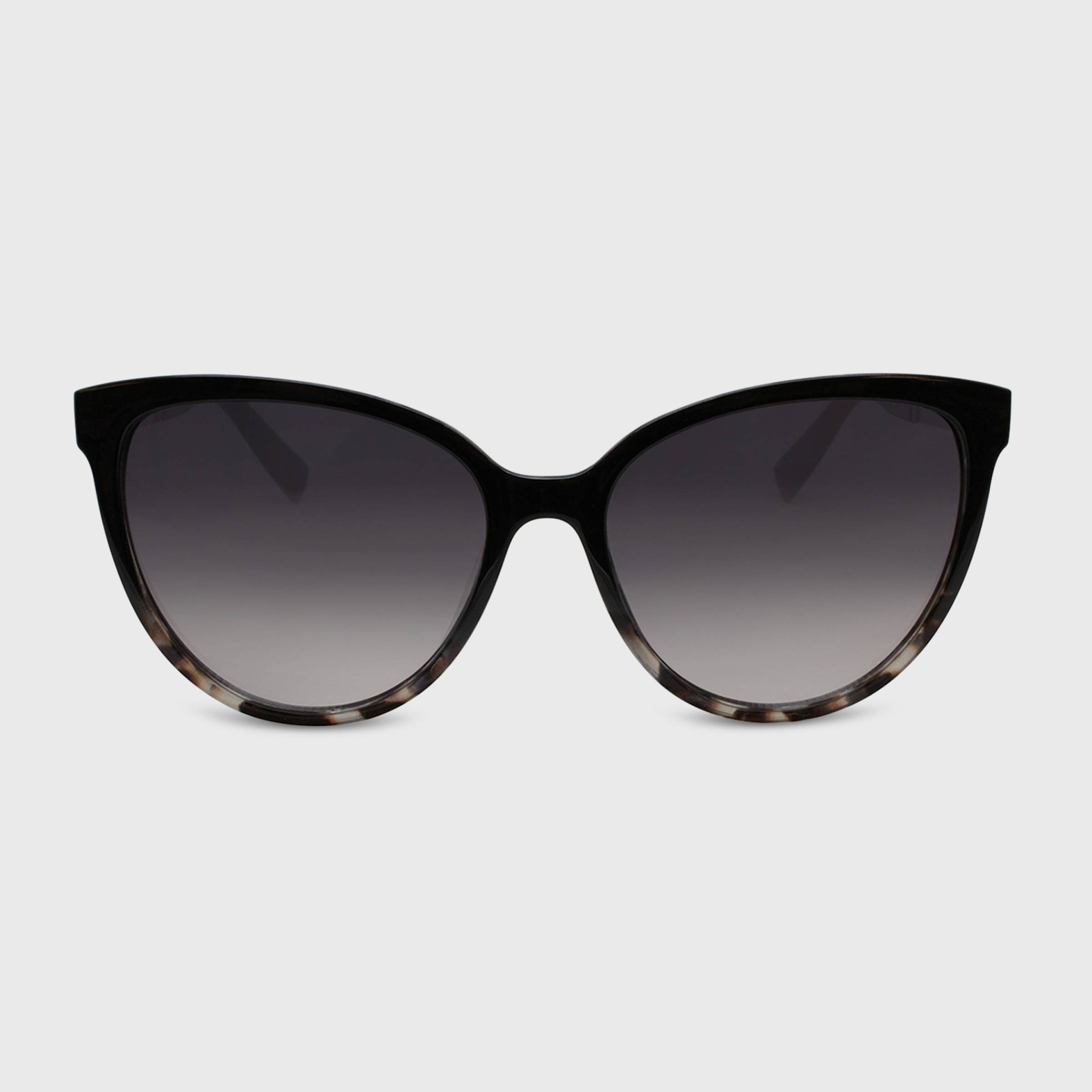 slide 1 of 2, Women's Cateye Plastic Metal Sunglasses - A New Day Black, 1 ct