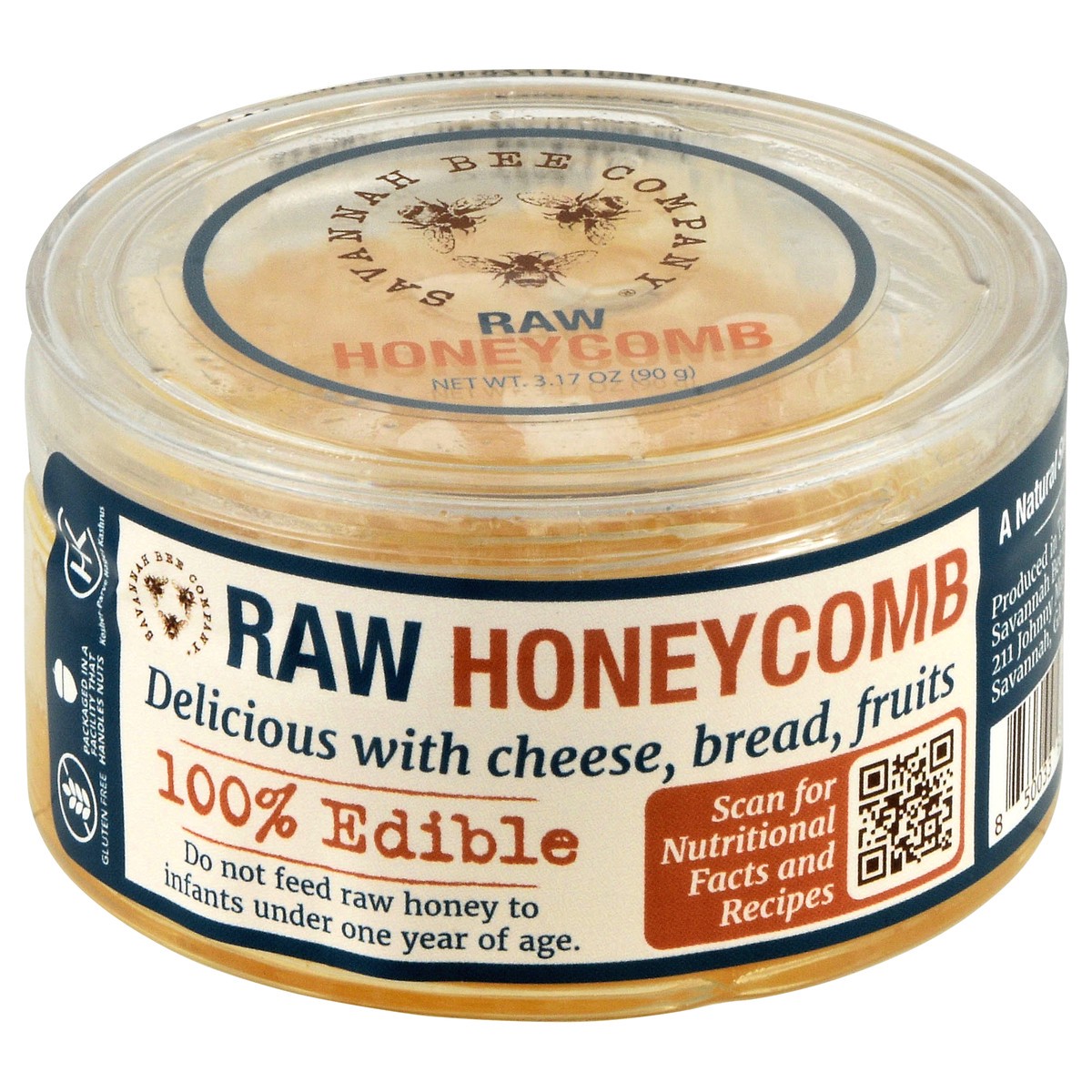 slide 1 of 12, Savannah Bee Company Raw Honeycomb 3.17 oz, 3.17 oz