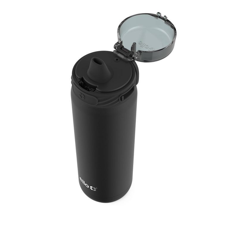 slide 2 of 4, Ello Cooper 22oz Stainless Steel Water Bottle Black: Reusable Insulated Metal Drinkware, BPA-Free, Dishwasher-Safe Parts, 22 oz