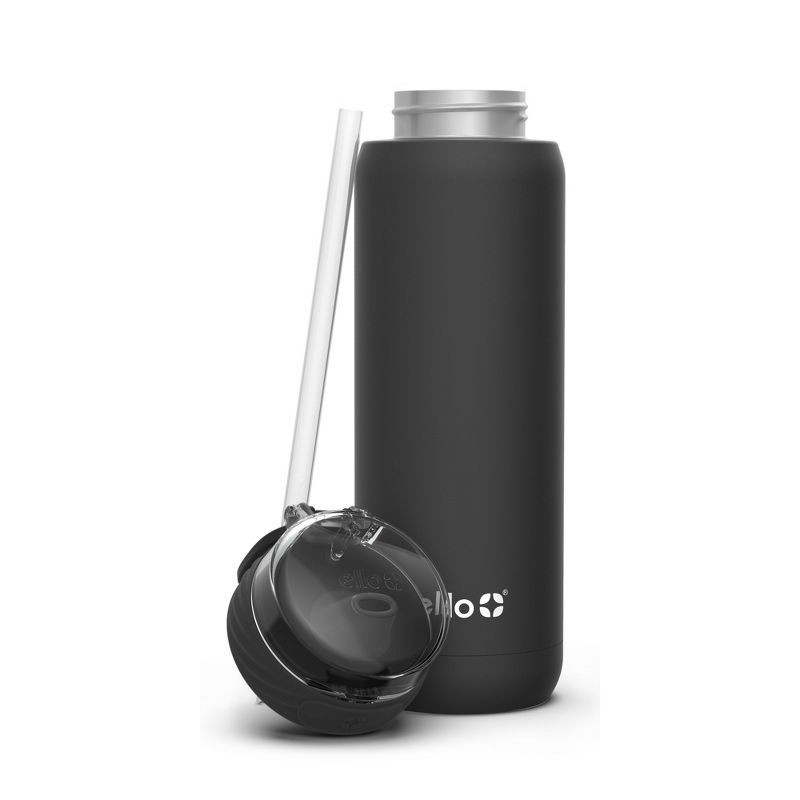 slide 3 of 4, Ello Cooper 22oz Stainless Steel Water Bottle Black: Reusable Insulated Metal Drinkware, BPA-Free, Dishwasher-Safe Parts, 22 oz