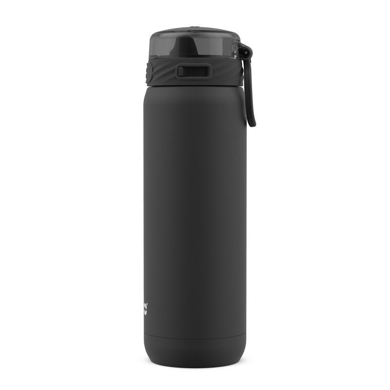 slide 4 of 4, Ello Cooper 22oz Stainless Steel Water Bottle Black: Reusable Insulated Metal Drinkware, BPA-Free, Dishwasher-Safe Parts, 22 oz