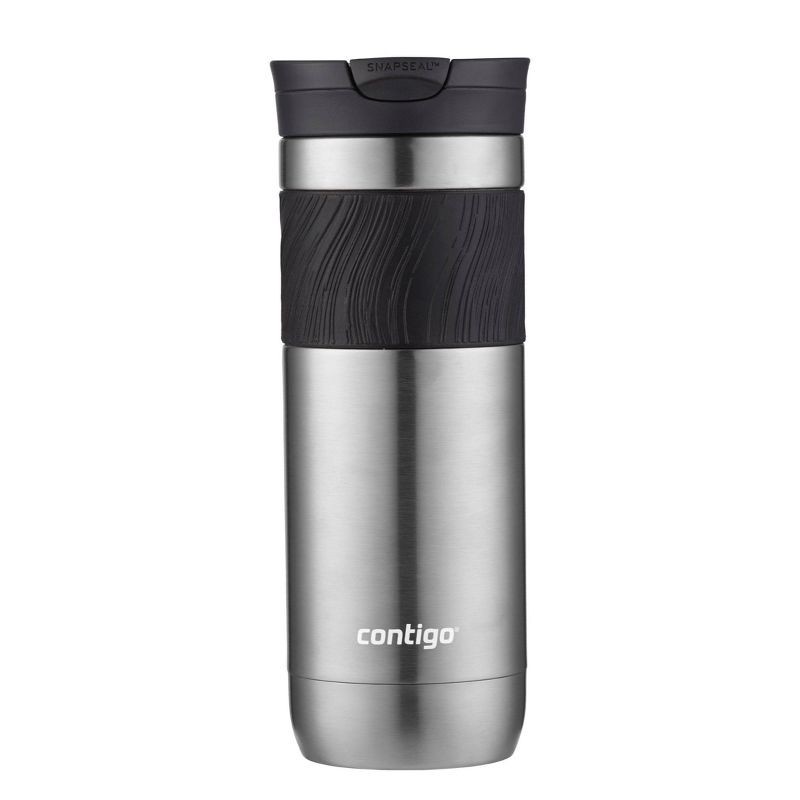 slide 2 of 4, Contigo Byron 2.0 20oz Stainless Steel Travel Mug with SNAPSEAL Lid and Grip Gunmetal, 20 oz