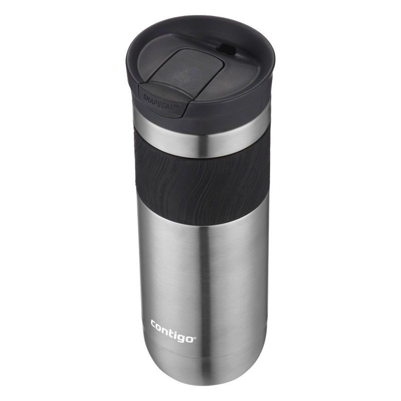 slide 4 of 4, Contigo Byron 2.0 20oz Stainless Steel Travel Mug with SNAPSEAL Lid and Grip Gunmetal, 20 oz