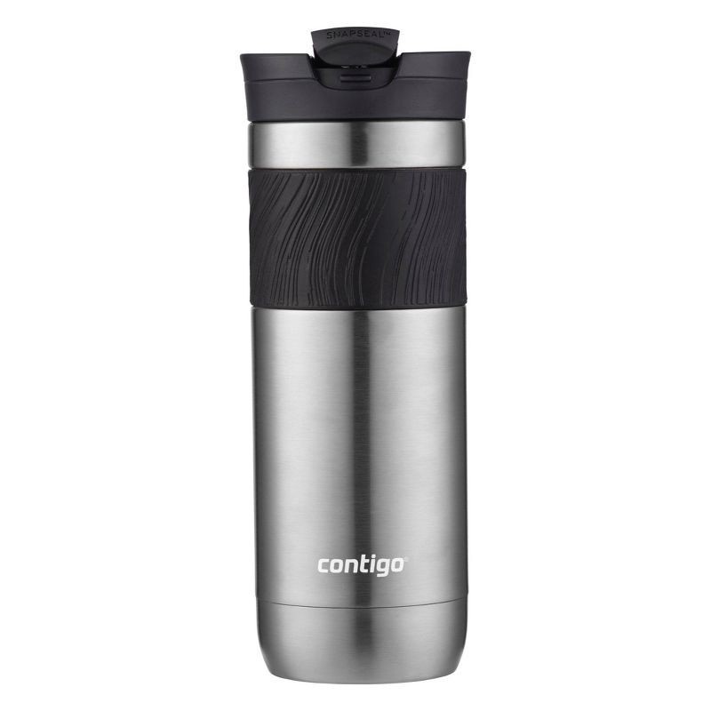 slide 1 of 4, Contigo Byron 2.0 20oz Stainless Steel Travel Mug with SNAPSEAL Lid and Grip Gunmetal, 20 oz