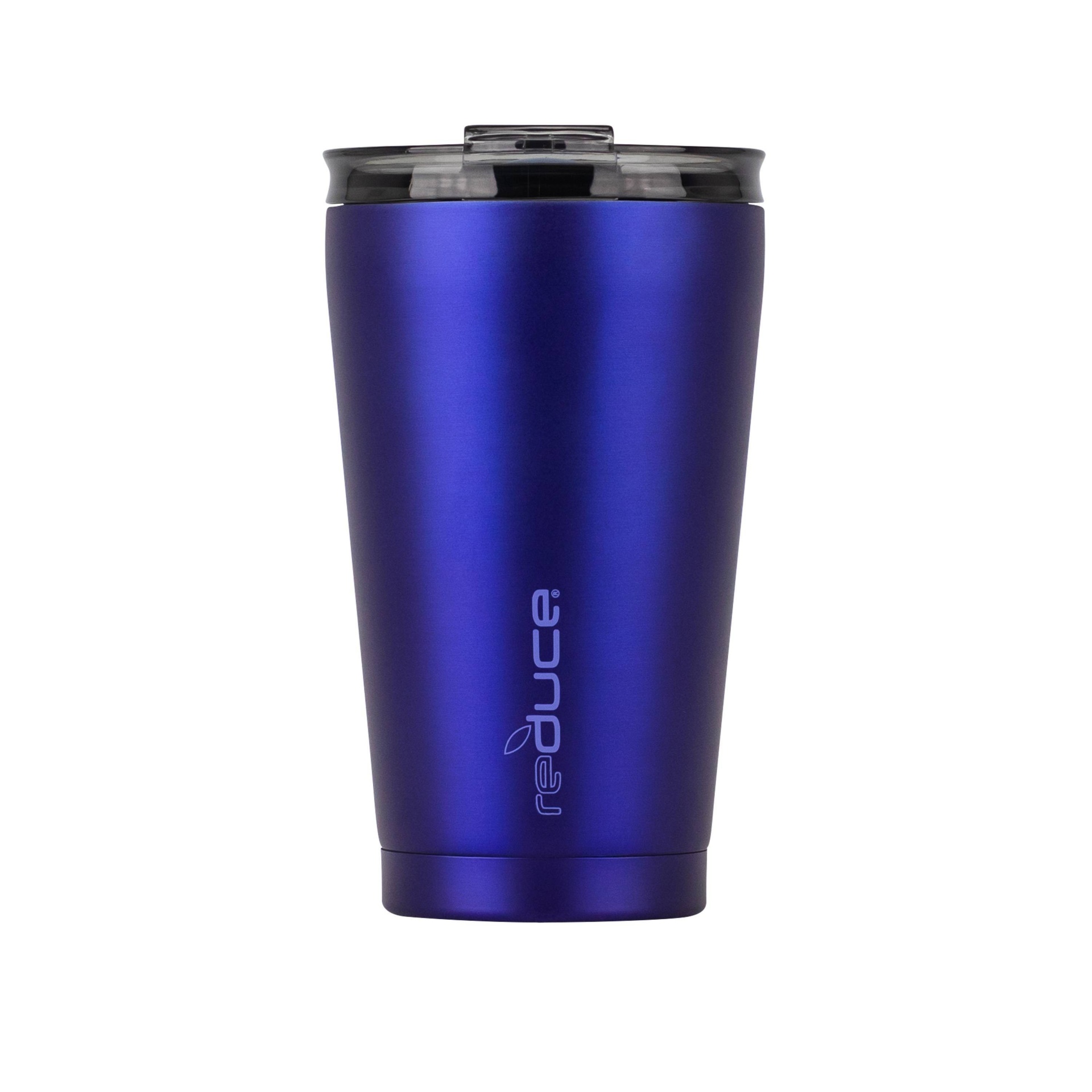 slide 1 of 5, Reduce Stainless Steel Hot 1 Tumbler Sapphire, 16 oz