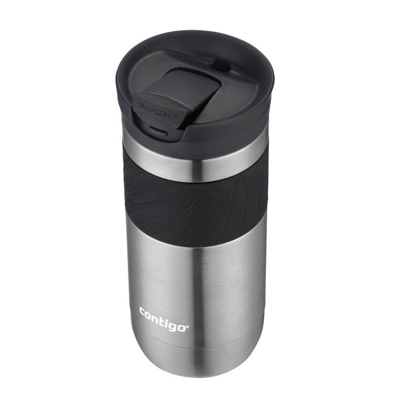 slide 2 of 3, Contigo Byron 2.0 16oz Stainless Steel Travel Mug with SNAPSEAL Lid and Grip Gunmetal, 16 oz