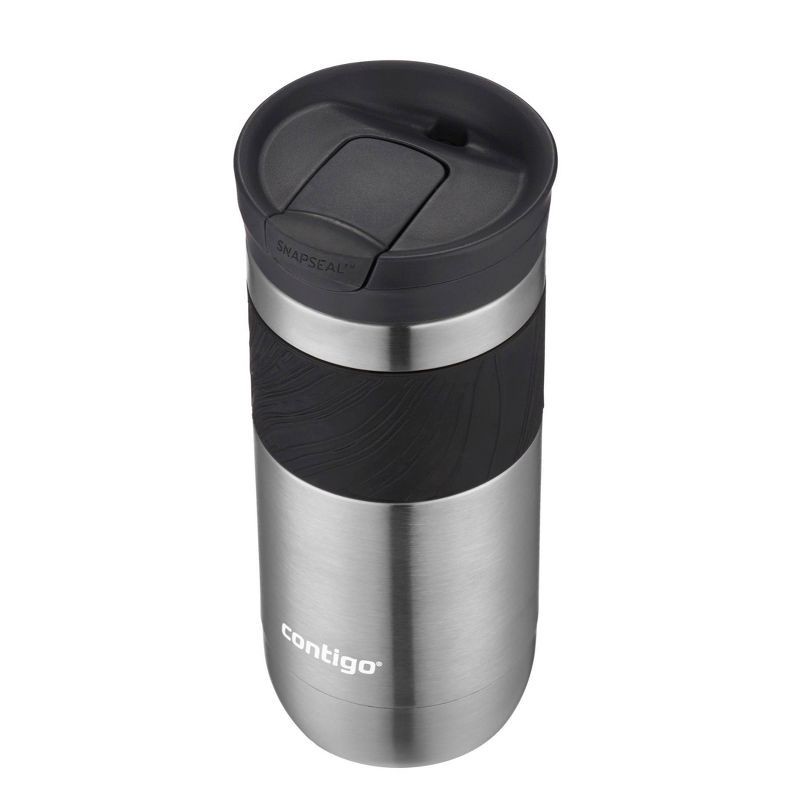 slide 3 of 3, Contigo Byron 2.0 16oz Stainless Steel Travel Mug with SNAPSEAL Lid and Grip Gunmetal, 16 oz