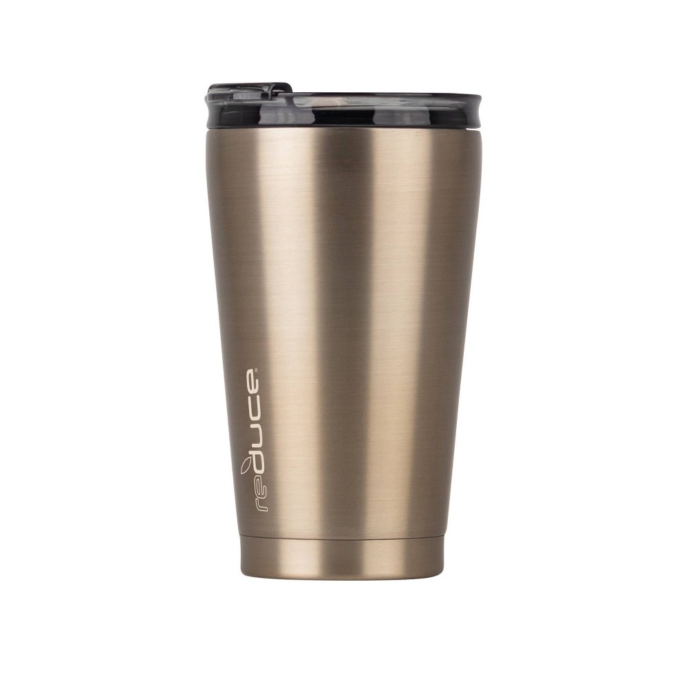 slide 3 of 7, Reduce Stainless Steel Hot 1 Tumbler Champagne, 16 oz