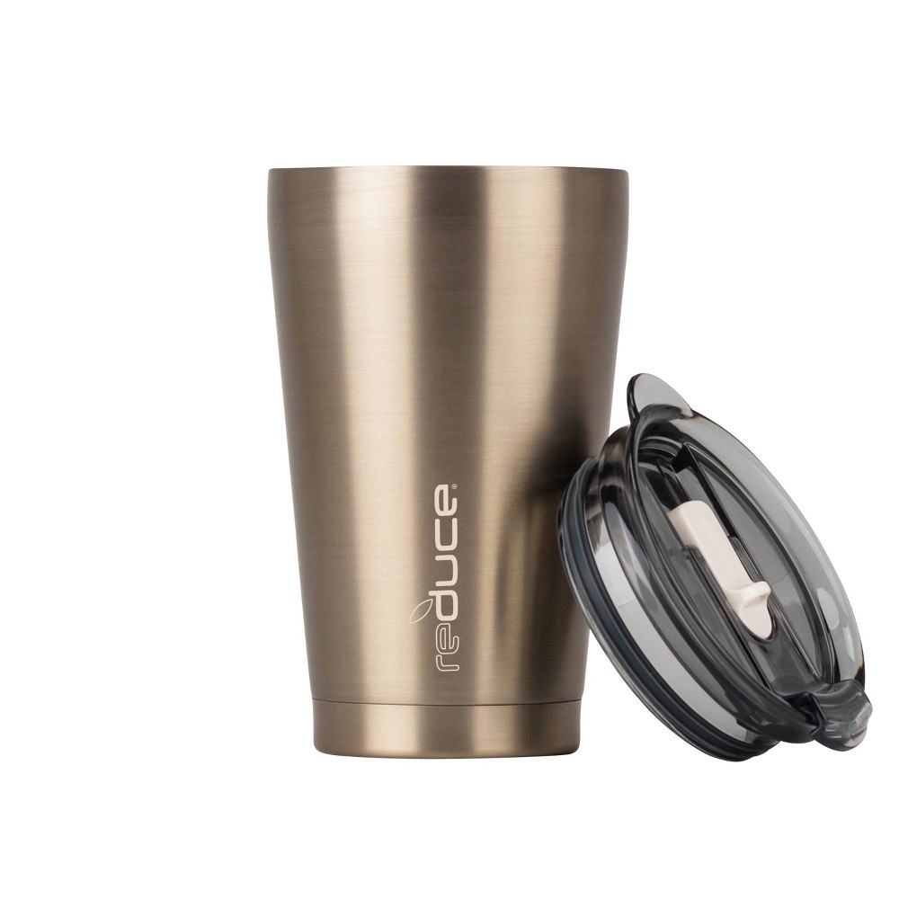 slide 4 of 7, Reduce Stainless Steel Hot 1 Tumbler Champagne, 16 oz