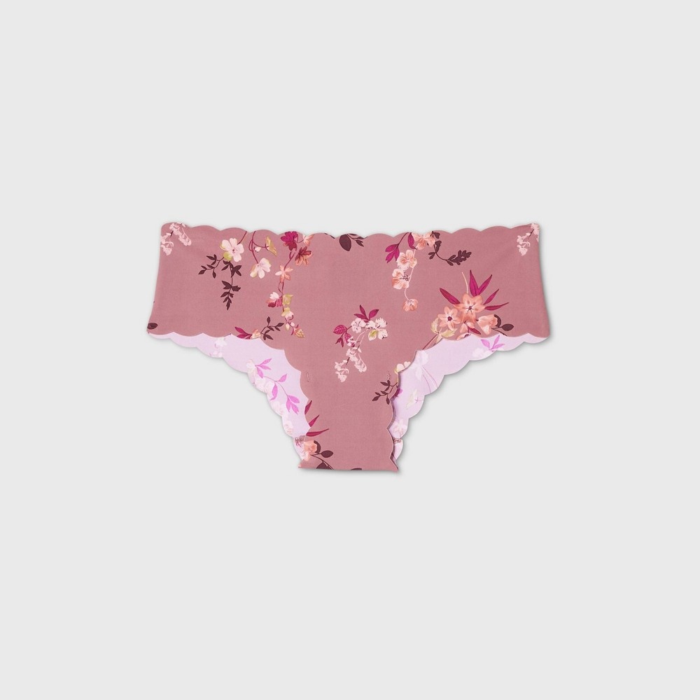 Women's Micro Hipster Underwear - Auden Burgundy Floral XL 1 ct
