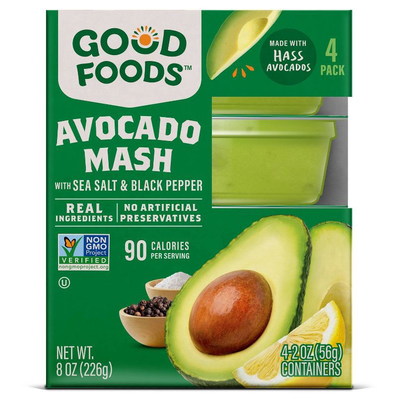 slide 5 of 11, Good Foods Avocado Mash - 8oz/4ct, 4 ct; 8 oz