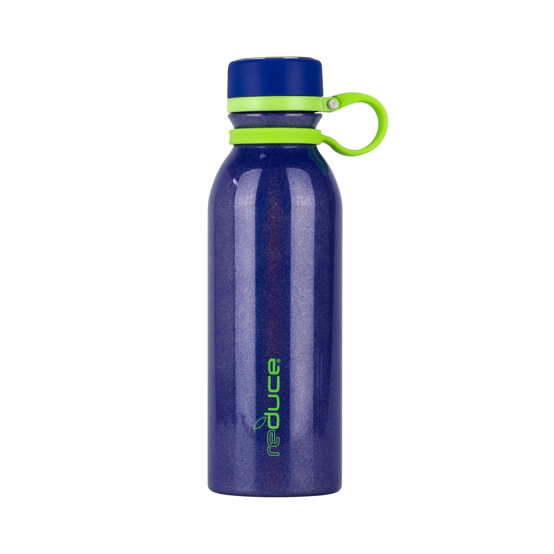 slide 1 of 4, Reduce Stainless Steel Glitter Monster Mash Hydro Pro Bottle Blue, 18 oz