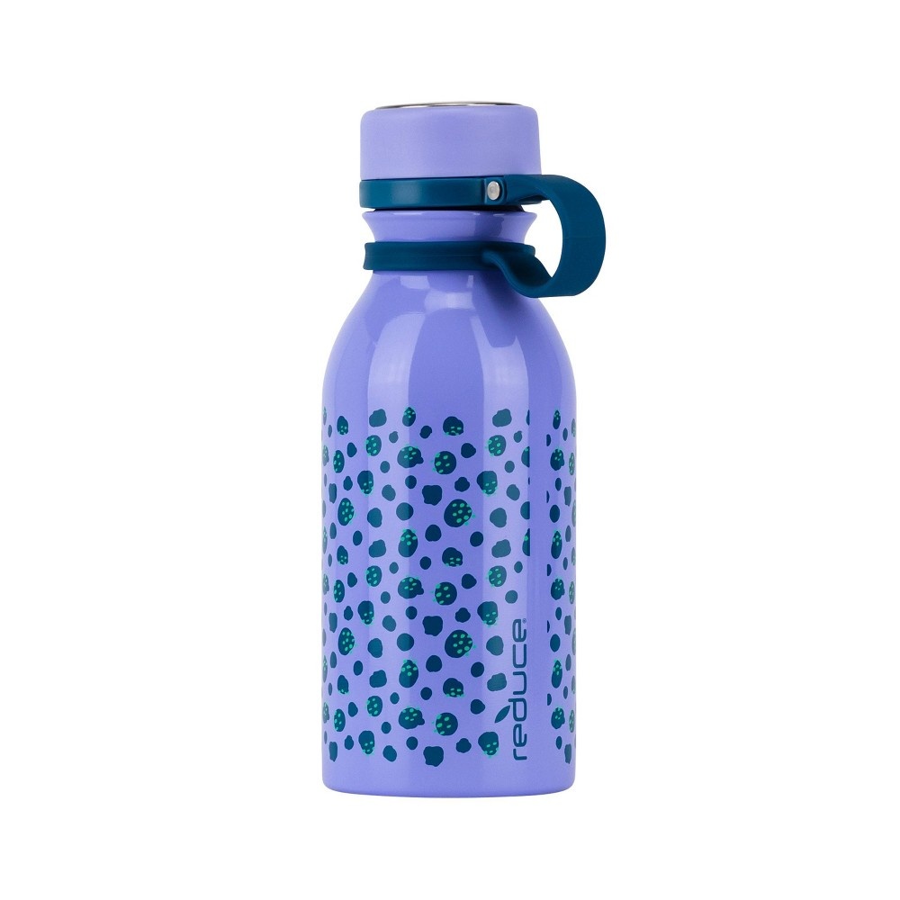 slide 2 of 4, Reduce Stainless Steel Spotted Print Hydro Pro Bottle Purple, 14 oz