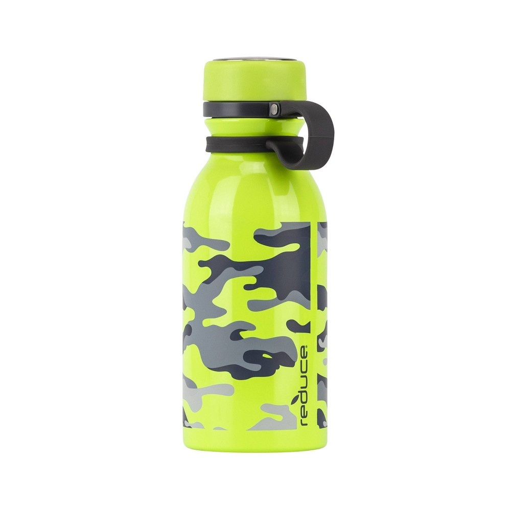 slide 2 of 4, Reduce 14oz Stainless Steel Camo Print Hydro Pro Bottle Green, 1 ct