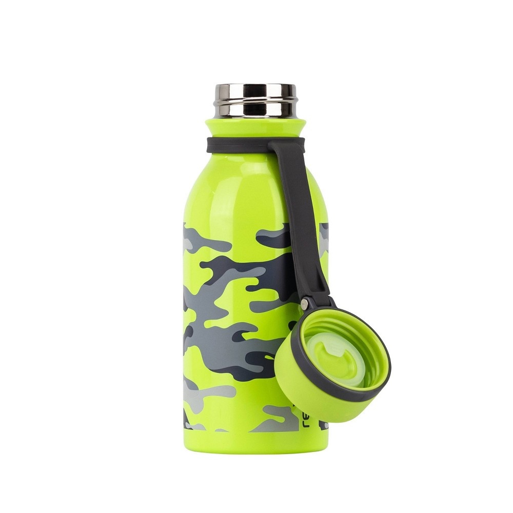 slide 3 of 4, Reduce 14oz Stainless Steel Camo Print Hydro Pro Bottle Green, 1 ct