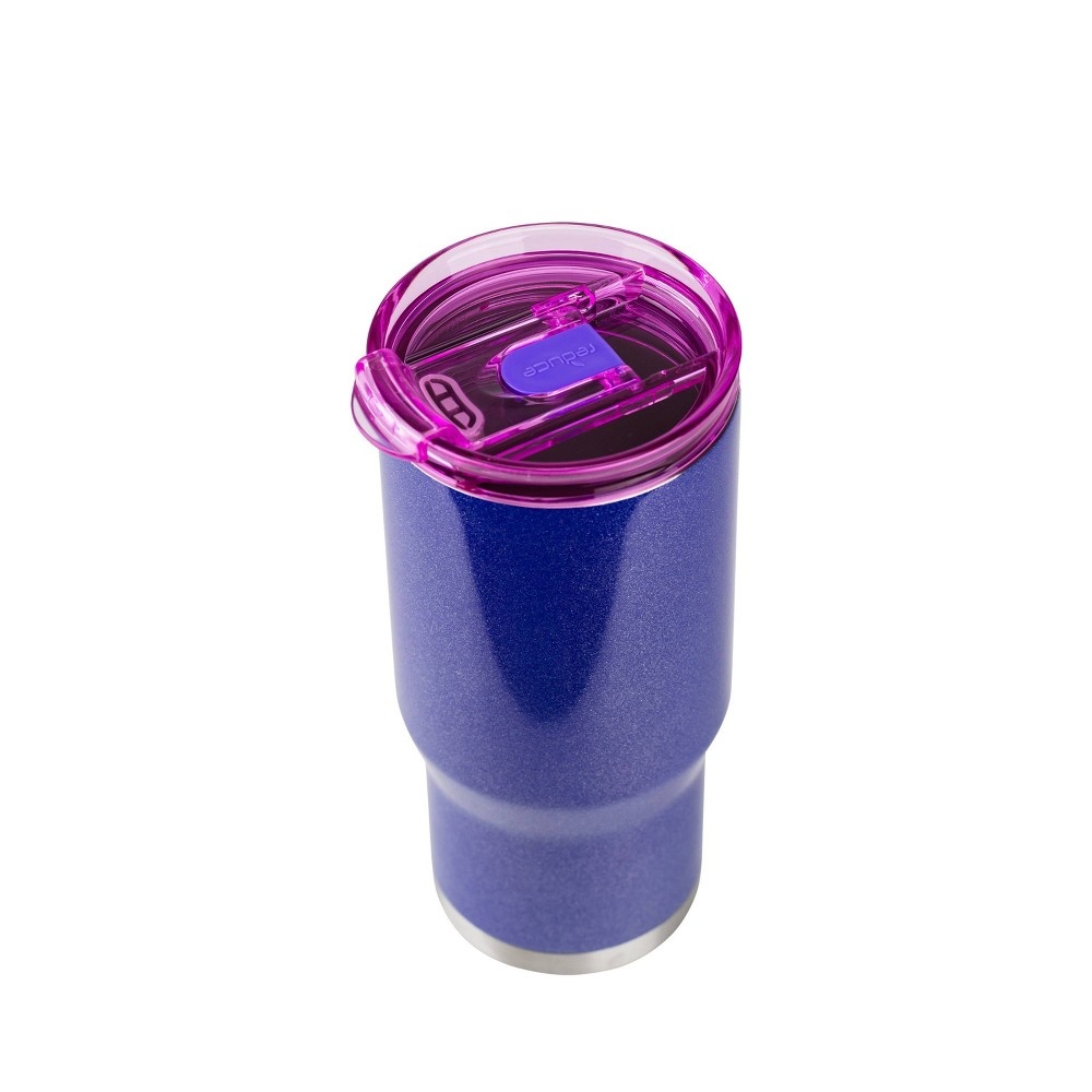 slide 5 of 7, Reduce Stainless Steel Glitter Pixie Dust Coldee Tumbler Purple, 18 oz