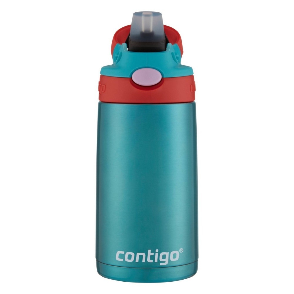 slide 2 of 5, Contigo 13oz Kids Stainless Steel Water Bottle with Redesigned AutoSpout Straw Painted Scuba, 1 ct