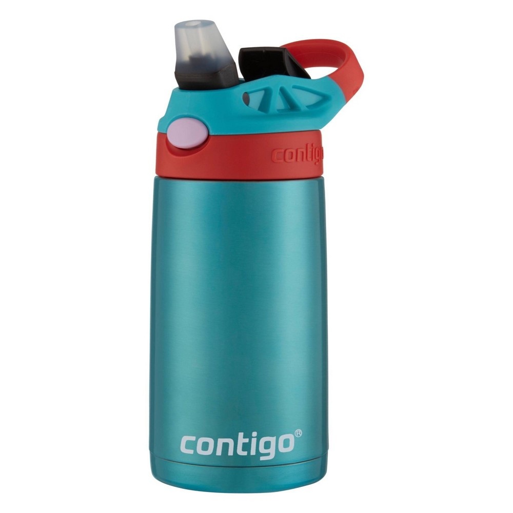 slide 3 of 5, Contigo 13oz Kids Stainless Steel Water Bottle with Redesigned AutoSpout Straw Painted Scuba, 1 ct