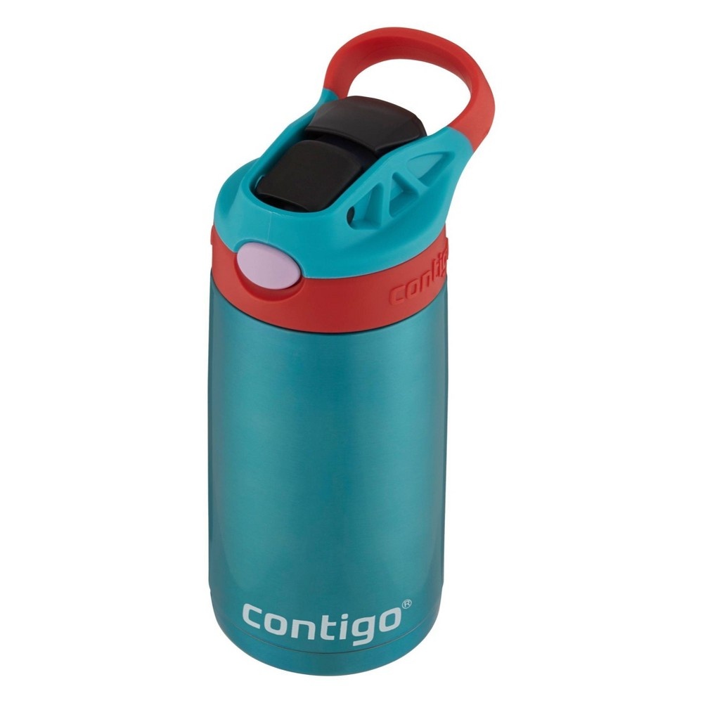 slide 4 of 5, Contigo 13oz Kids Stainless Steel Water Bottle with Redesigned AutoSpout Straw Painted Scuba, 1 ct