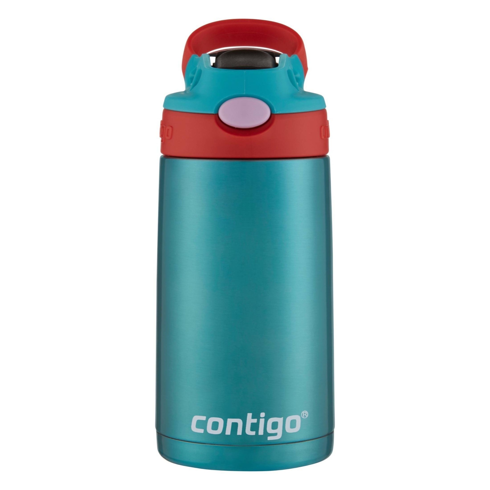 slide 1 of 5, Contigo 13oz Kids Stainless Steel Water Bottle with Redesigned AutoSpout Straw Painted Scuba, 1 ct