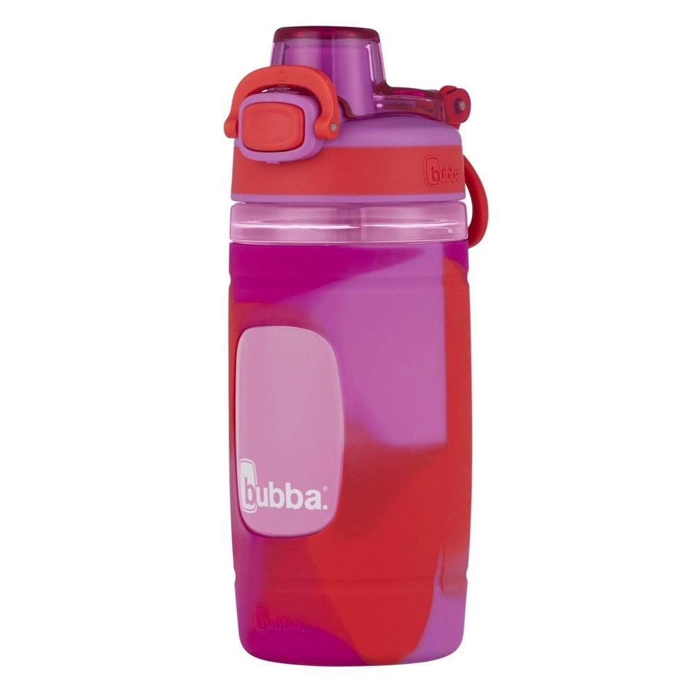 slide 5 of 5, Bubba 16oz Flo Plastic Kids Water Bottle with Silicone Sleeve Purple, 1 ct