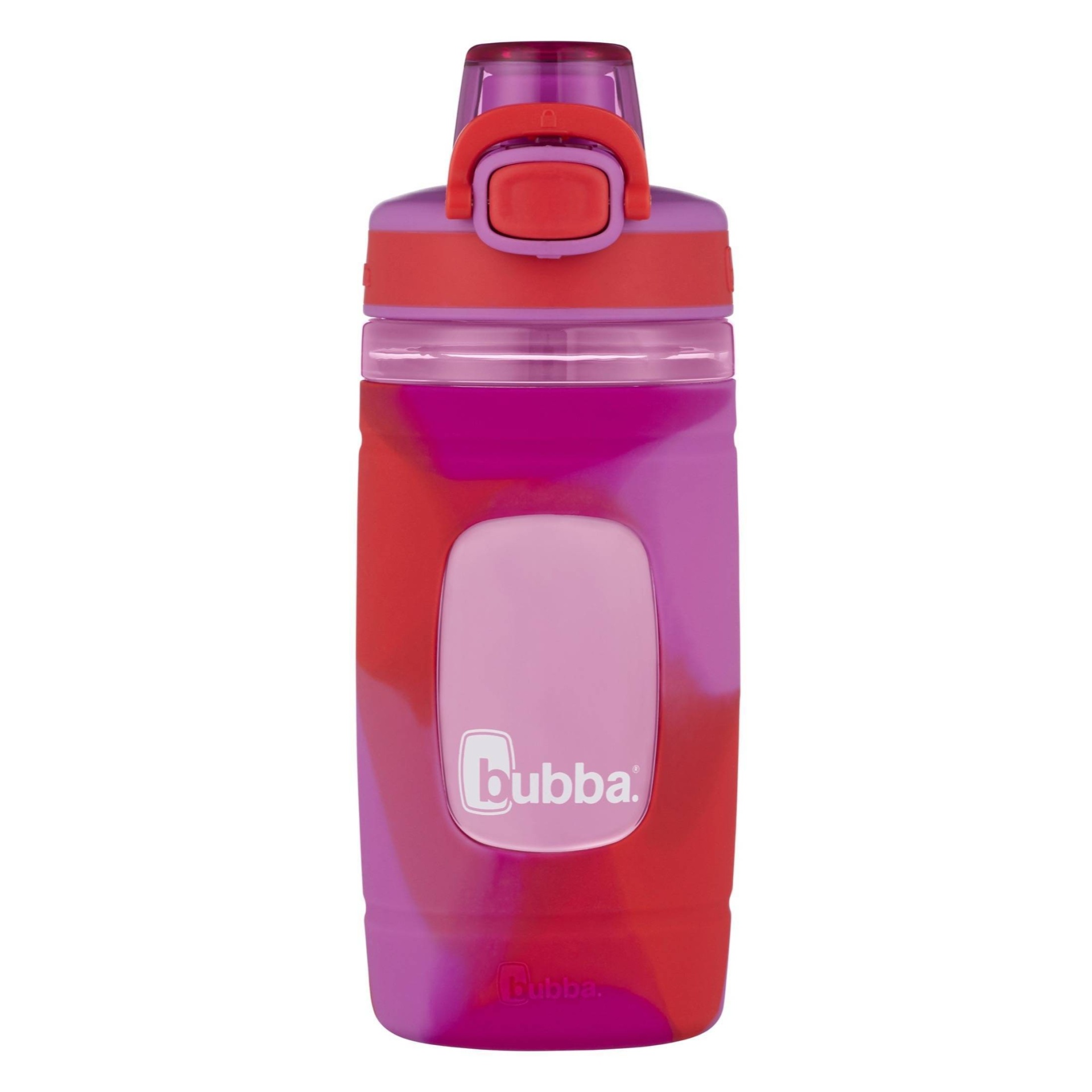 slide 1 of 5, Bubba 16oz Flo Plastic Kids Water Bottle with Silicone Sleeve Purple, 1 ct