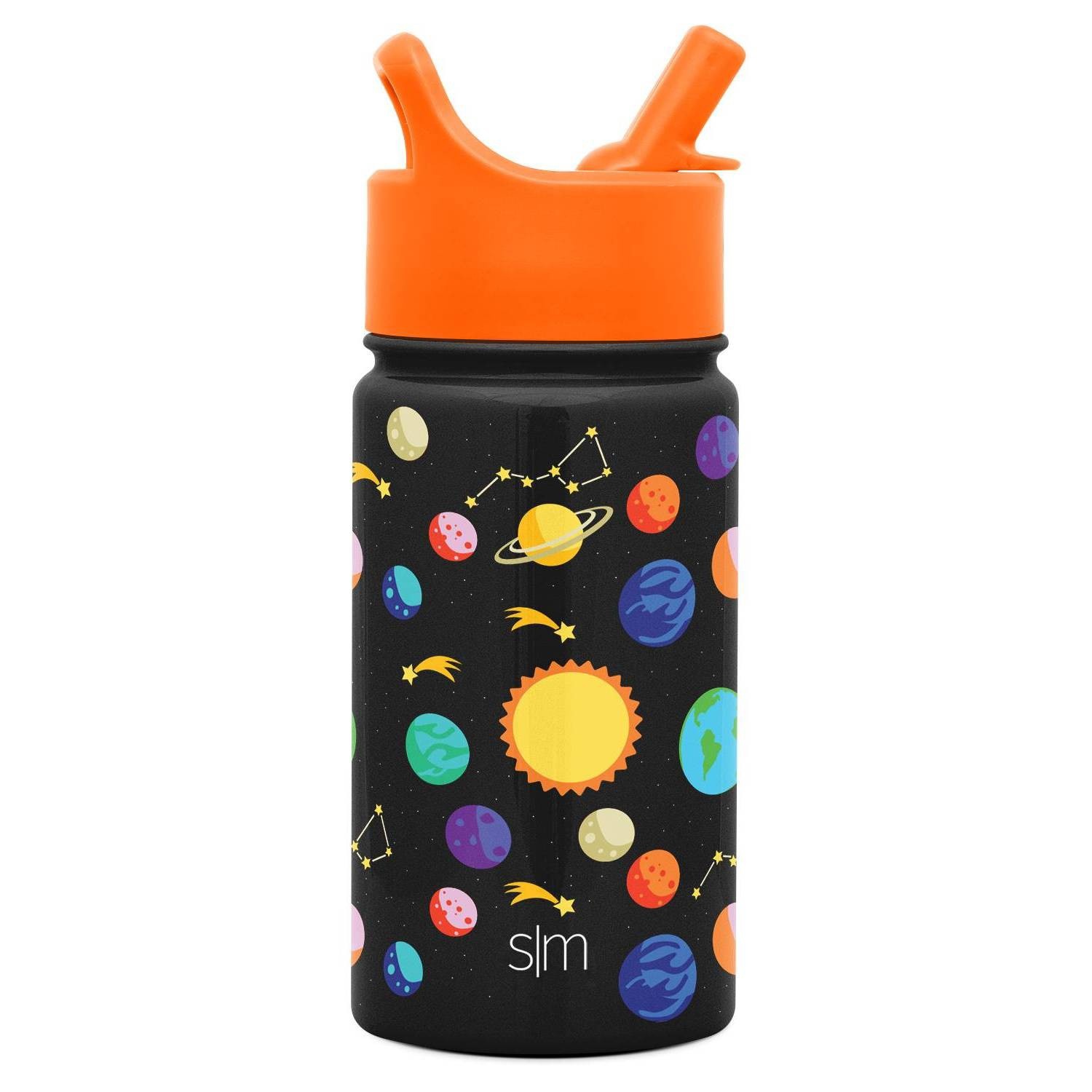 slide 1 of 3, Simple Modern 14oz Stainless Steel Solar System Summit Water Bottle Black, 1 ct