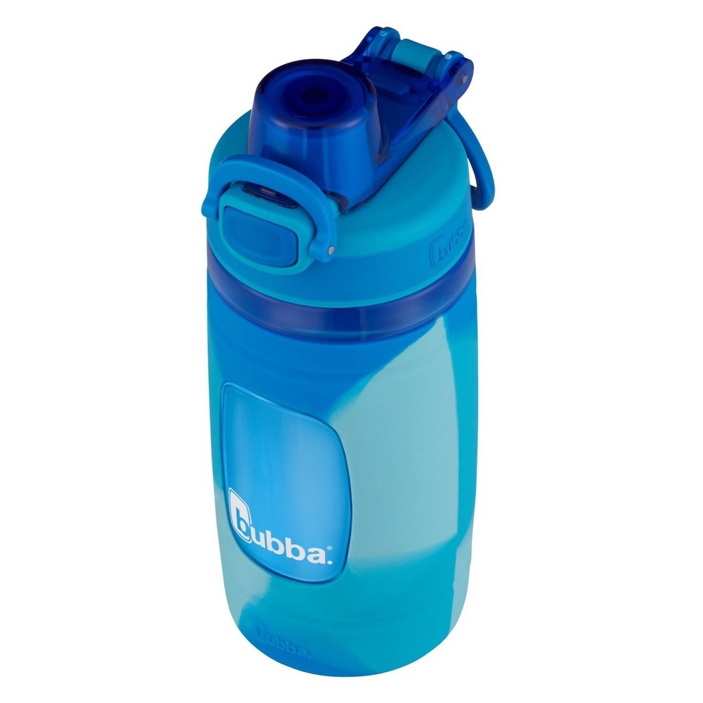 slide 3 of 5, Bubba 16oz Flo Plastic Kids Water Bottle with Silicone Sleeve Blue, 1 ct