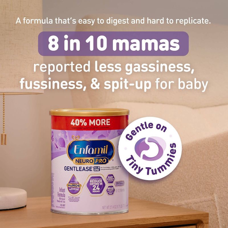 slide 2 of 10, Enfamil NeuroPro Gentlease Powder Infant Formula - 27.4oz, 27.4 oz