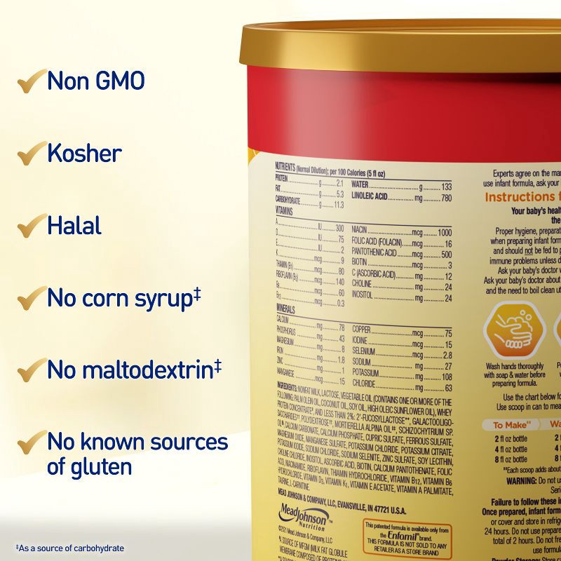 slide 6 of 11, Enfamil NeuroPro Powder Infant Formula - 28.3oz, 28.3 oz