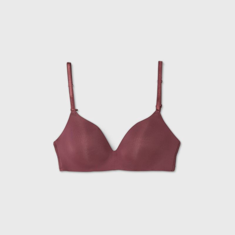 Victoria's Secret No Wire Burgundy/Wine Bra 38D