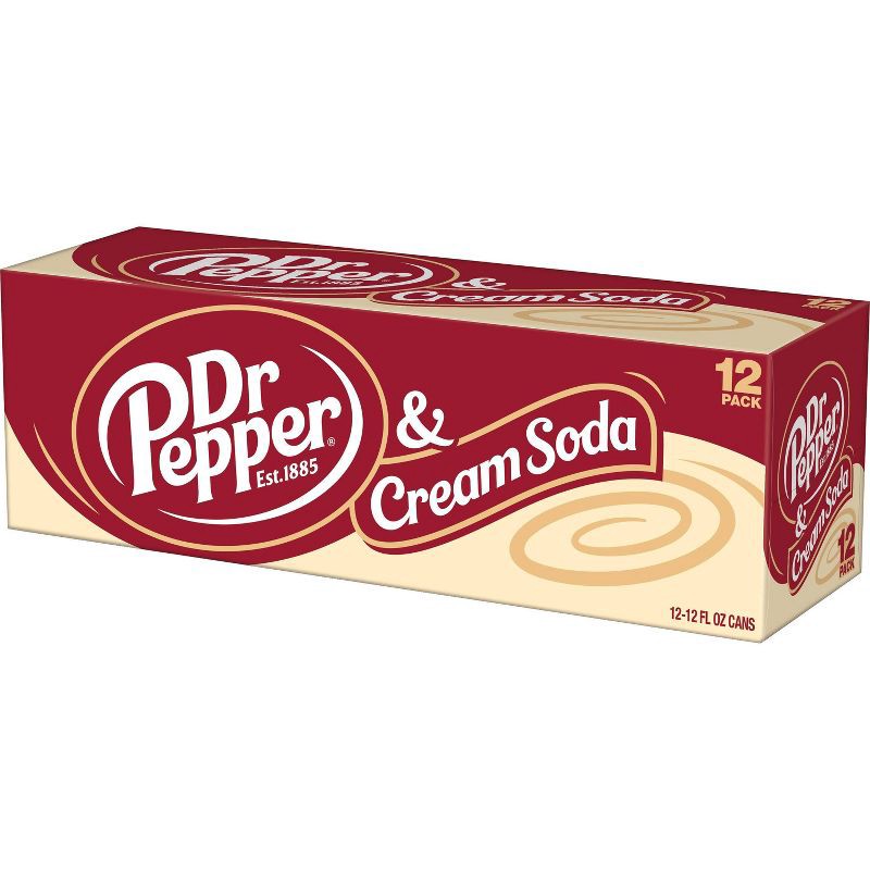 slide 12 of 14, Dr Pepper Cream Soda - 12pk/12 fl oz Cans, 12 ct; 12 fl oz