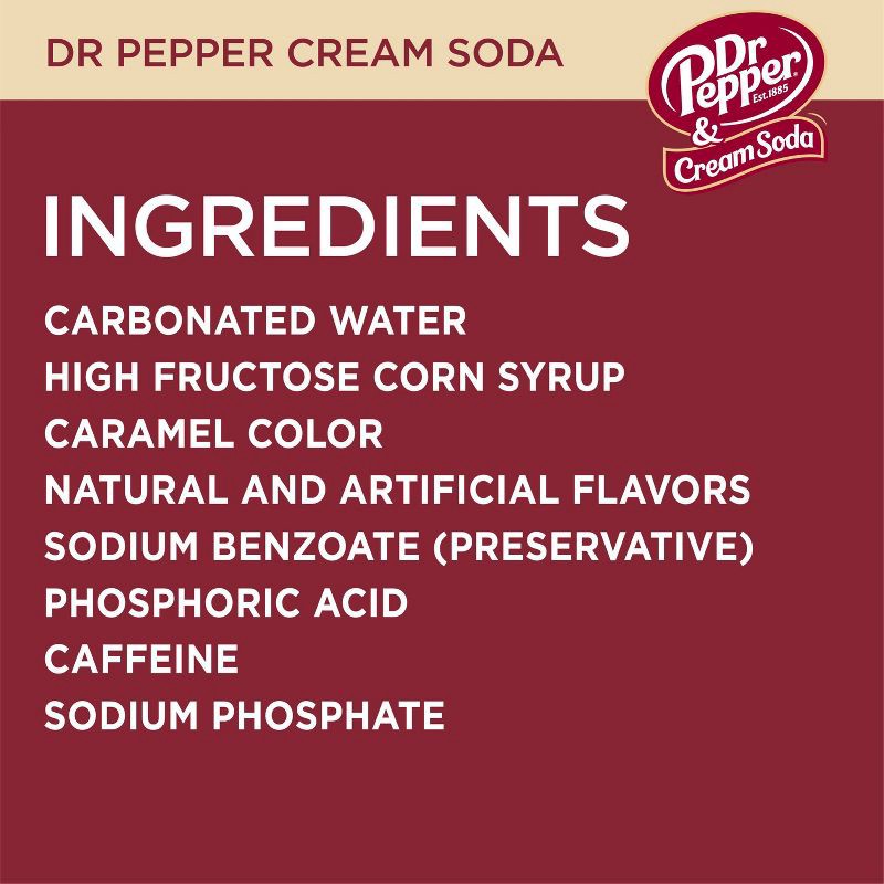 slide 5 of 14, Dr Pepper Cream Soda - 12pk/12 fl oz Cans, 12 ct; 12 fl oz