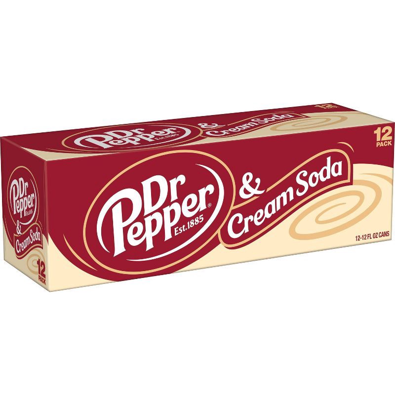 slide 11 of 14, Dr Pepper Cream Soda - 12pk/12 fl oz Cans, 12 ct; 12 fl oz