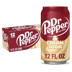 Dr Pepper Cream Soda - 12pk/12 fl oz Cans
