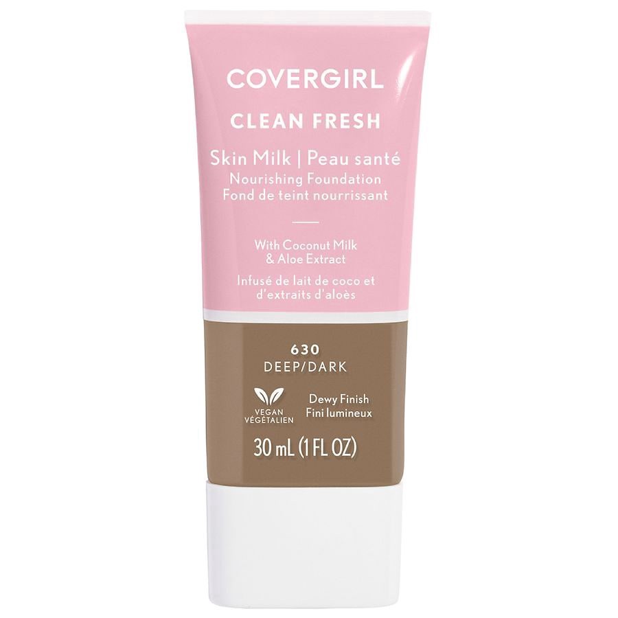 slide 1 of 11, Covergirl Clean Fresh Skin Milk, Deep/Dark, 30 ml