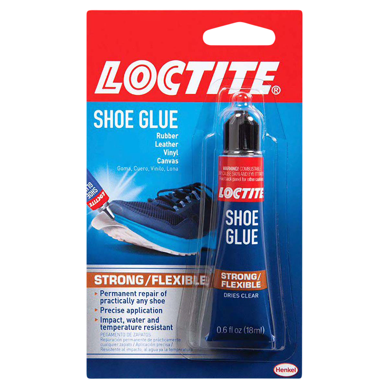 slide 1 of 2, Loctite Shoe Glue Repair Adhesive, 0.6 fl oz