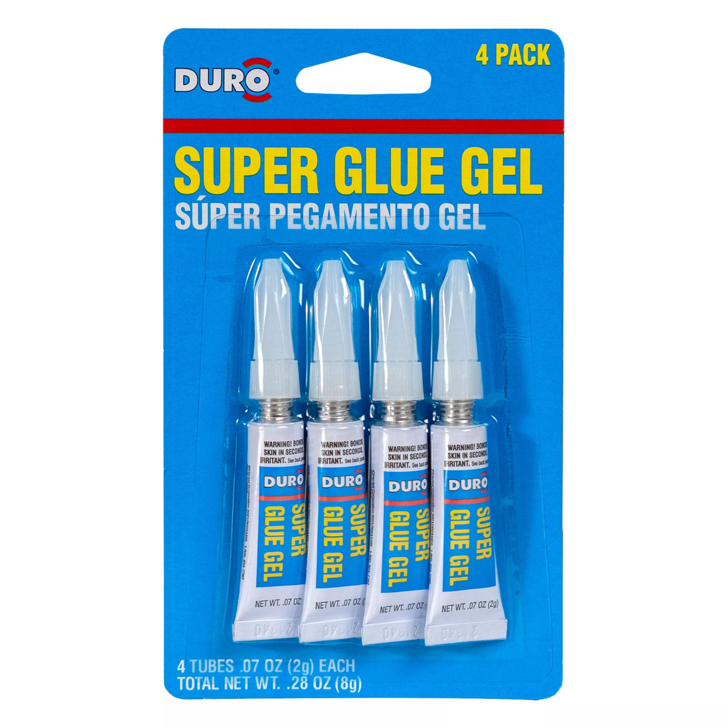 slide 1 of 2, Duro Super Glue Gel, 4 ct, 4/.07 oz