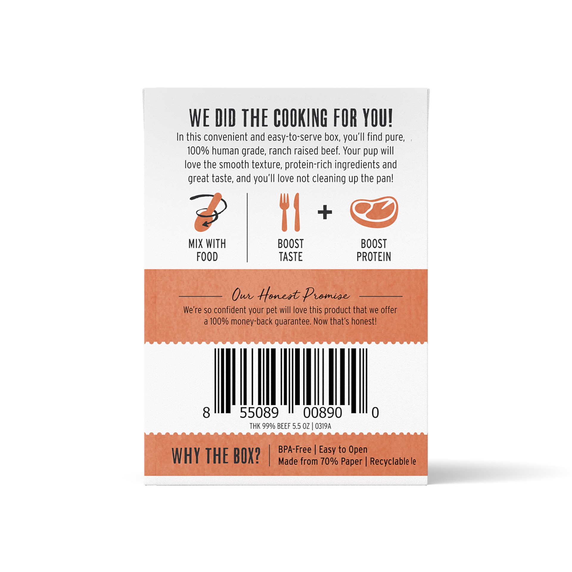 slide 8 of 8, The Honest Kitchen Meal Booster: 99% Meal Booster: 99% Beef Dog Food Topper, 5.5 oz x1, 5.5 oz