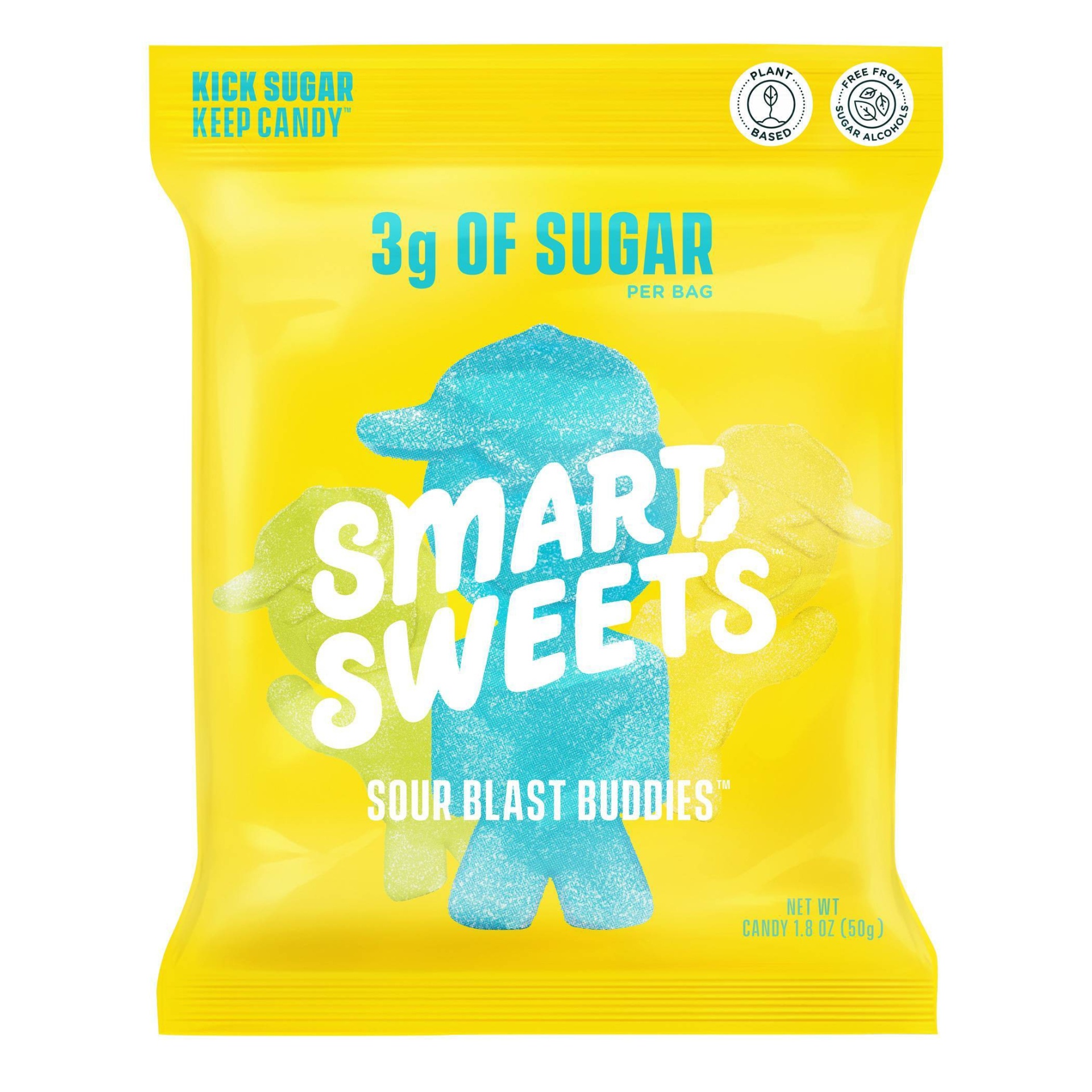 slide 1 of 4, SmartSweets Sour Blast Buddies Sour Gummy Candy - 1.8oz, 1.8 oz