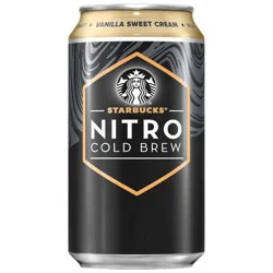 Starbucks RTD Starbucks Nitro Cold Brew Vanilla Sweet Cream Premium Coffee Drink - 9.6 fl oz Bottle