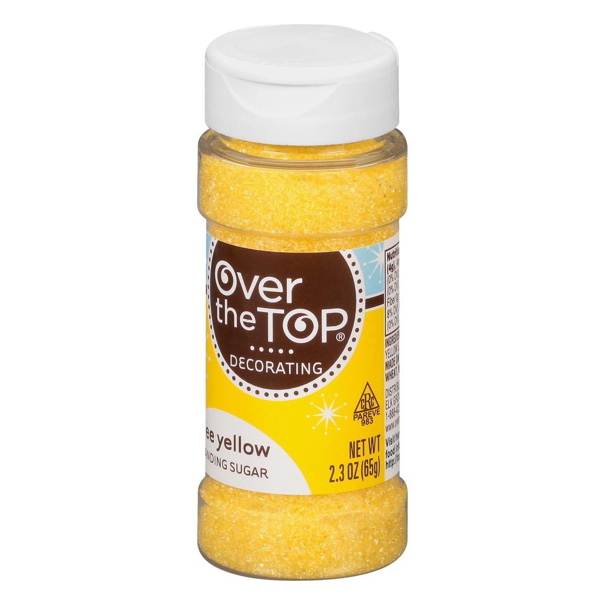 slide 8 of 14, Over The Top Decorating Bee Yellow Sanding Sugar 2.3 oz, 2.3 oz