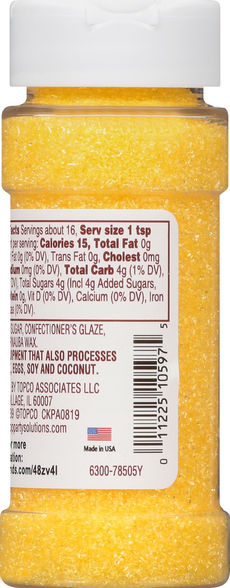 slide 6 of 14, Over The Top Decorating Bee Yellow Sanding Sugar 2.3 oz, 2.3 oz