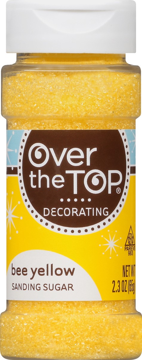 slide 1 of 14, Over The Top Decorating Bee Yellow Sanding Sugar 2.3 oz, 2.3 oz