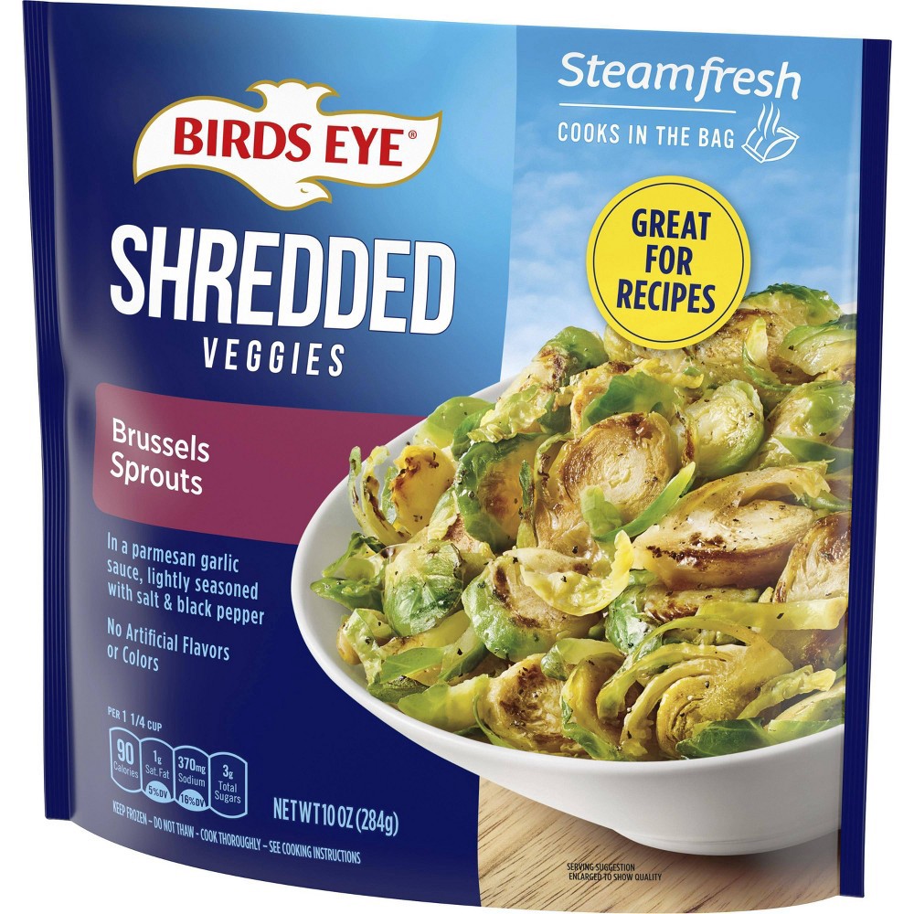 slide 4 of 4, Birds Eye Shredded Frozen Brussel Sprouts in Garlic Sauce - 10oz, 10 oz