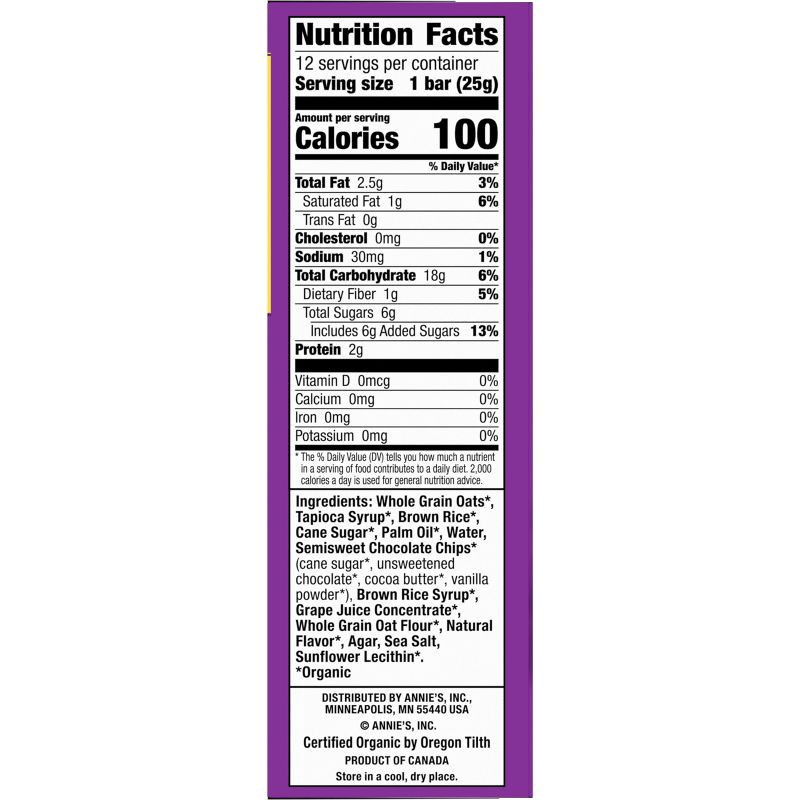 slide 6 of 7, Annie's Chocolate Chip Chewy Value Pack - 10.68oz/12ct, 10.68 oz, 12 ct