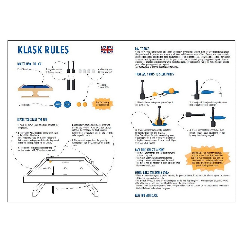 slide 4 of 4, Klask: The Magnetic Game of Skill, 1 ct